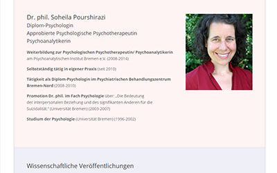 Soheila Pourshirazi – Psychotherapie